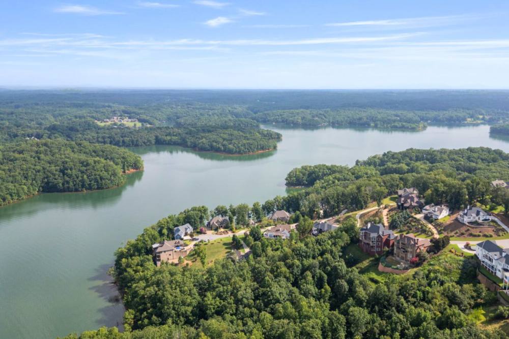 Aerial view of Lake Lanier